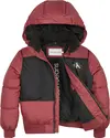 Calvin Klein CLR BLOCK PUFFER JAC Erkek Kırmızı Şişme Mont