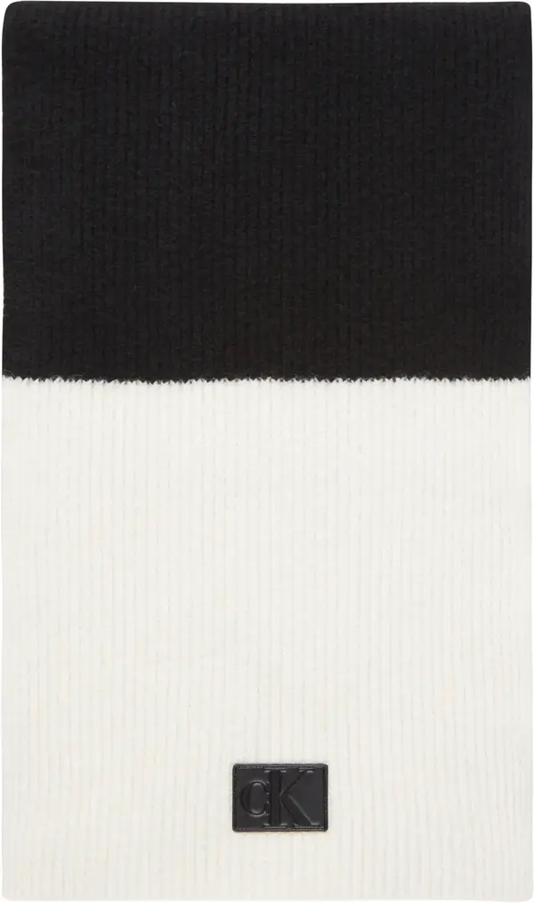 Calvin Klein COLORBLOCK SCARF Erkek Siyah Atkı