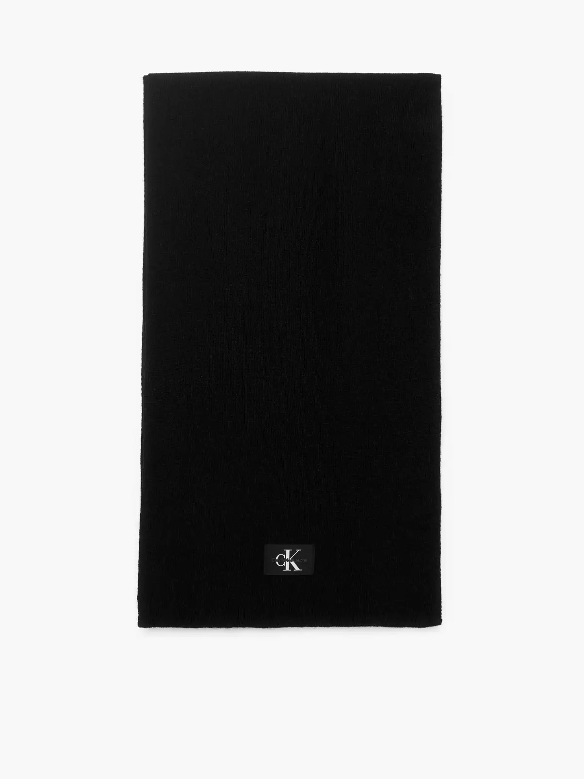 Calvin Klein MONOLOGO RUBBER PATC Kadın Siyah Atkı
