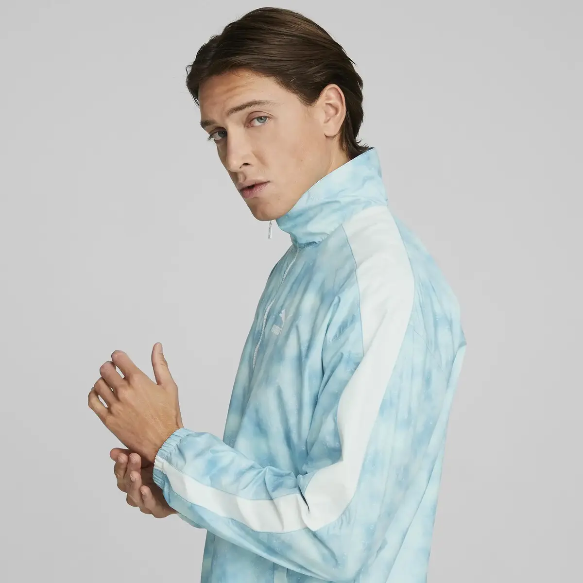 Puma Summer Squeeze T7 Track Jack Mavi Erkek Fermuarlı Sweatshirt