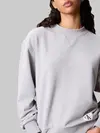 Calvin Klein A- LS BADGE LOGO TER, P79 Gri Kadın Sweatshirt