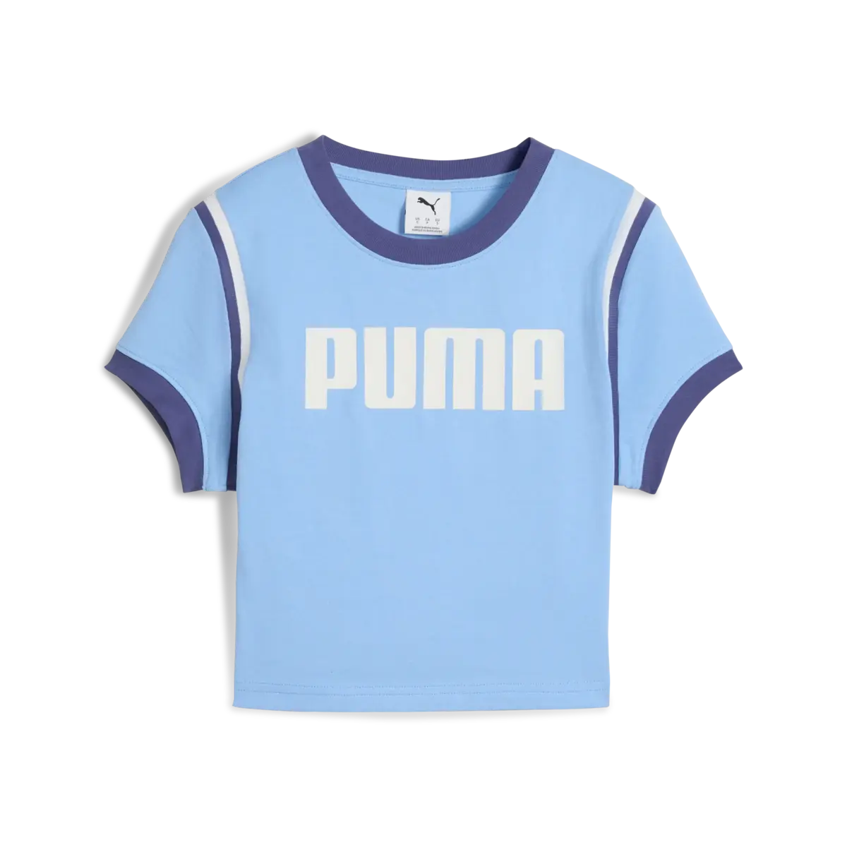 PUMA FUTURE.PUMA.ARCHIVE Baby Tee Mavi Kadın Crop