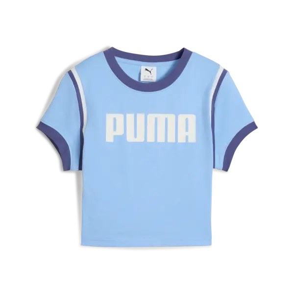 PUMA FUTURE.PUMA.ARCHIVE Baby Tee Mavi Kadın Crop