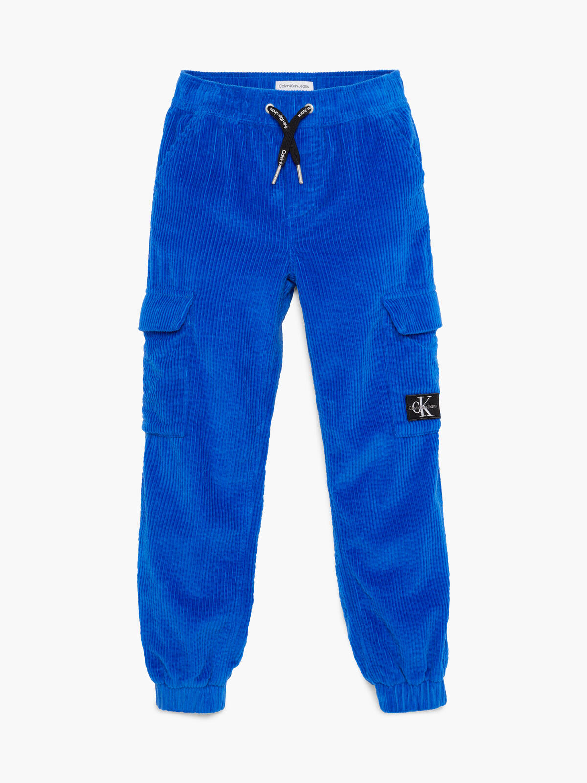 Calvin Klein CORDUROY BADGE CARGO Erkek Mavi Jogger