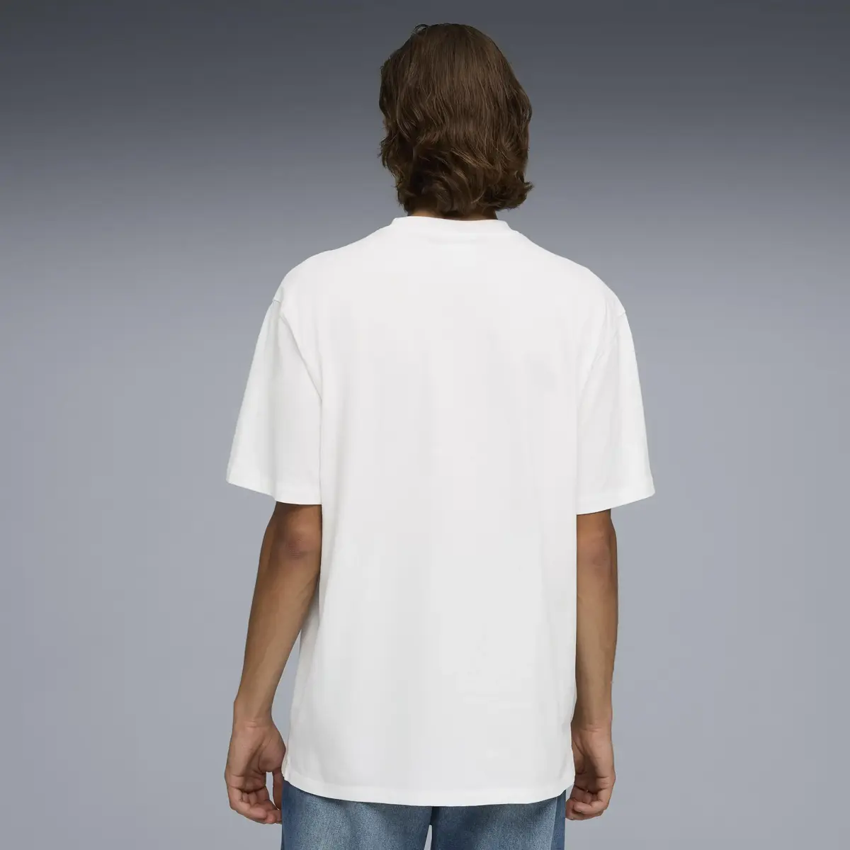 Puma SELECT Essentials Tee Beyaz Erkek T-Shirt