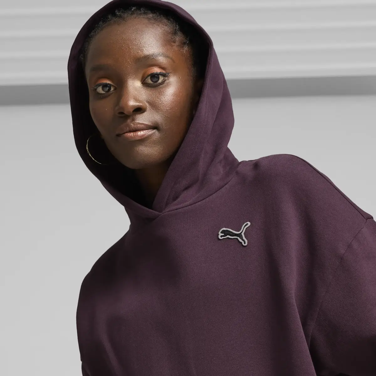 Puma BETTER ESSENTIALS Hoodie FL Bordo Kadın Sweatshirt