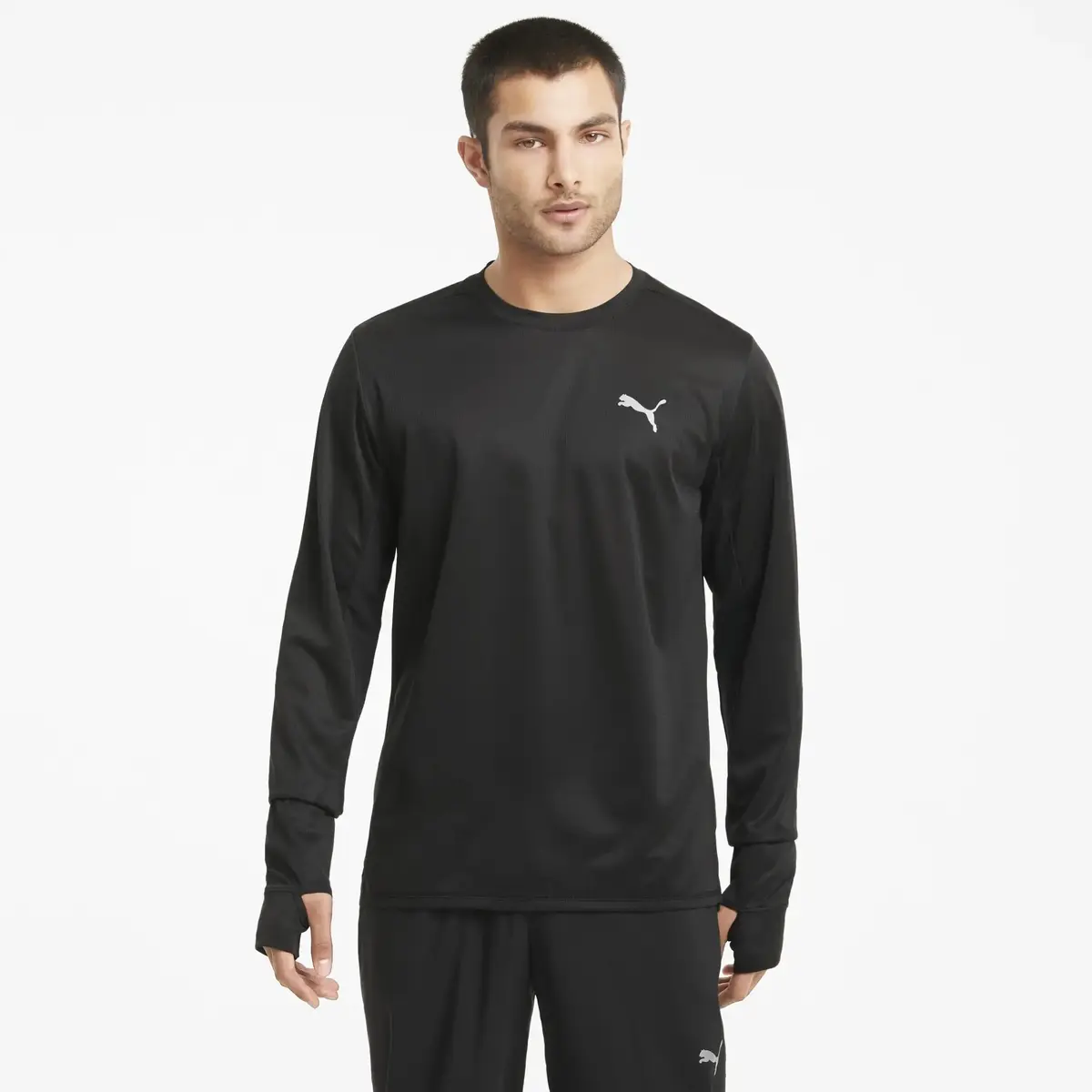 Puma Run Fav Ls Tee Siyah Erkek Koşu Ve Performans Uzun Kollu T-Shirt