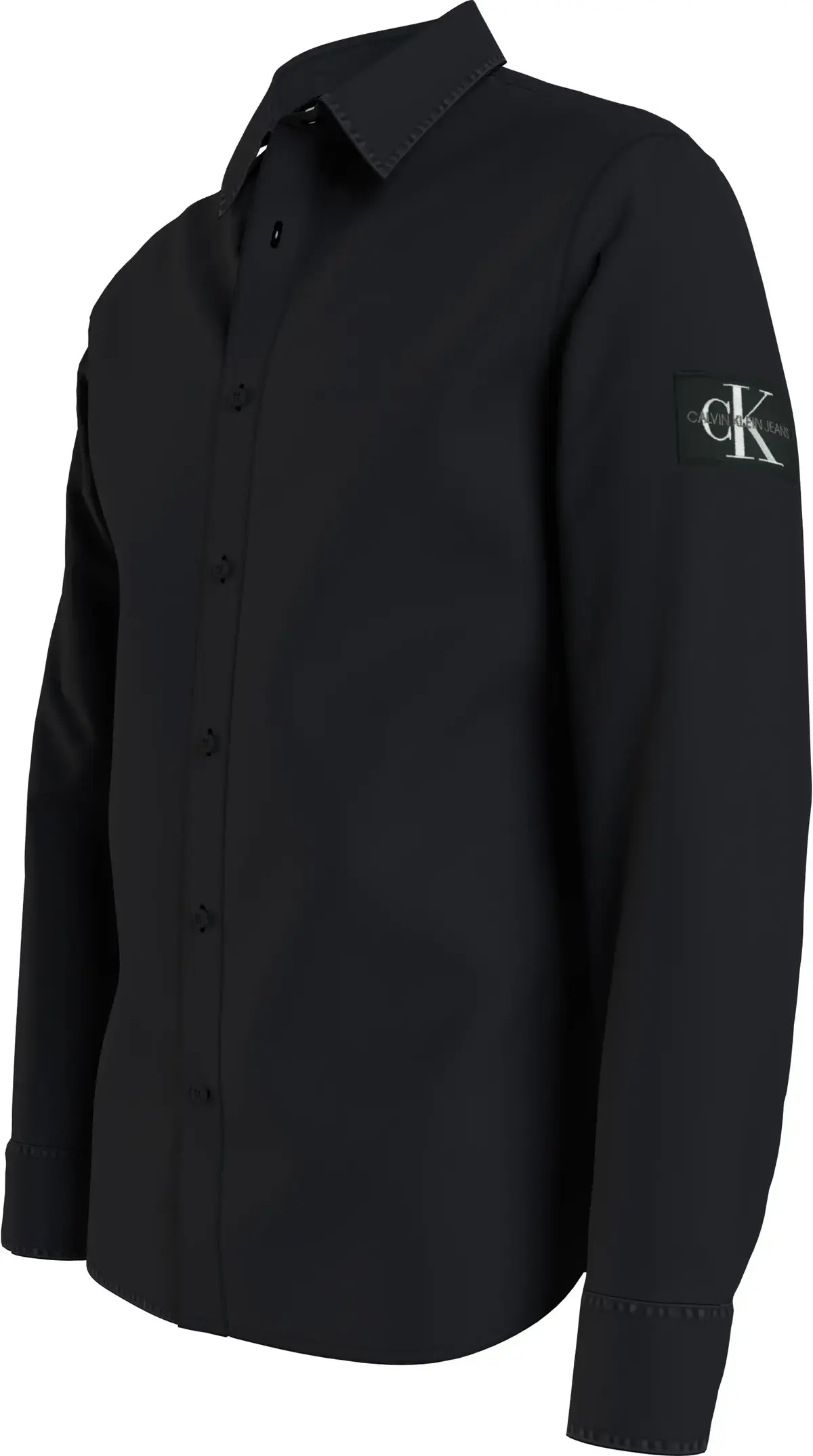 Calvin Klein MONOGRAM BADGE SHIRT Erkek Siyah Gömlek