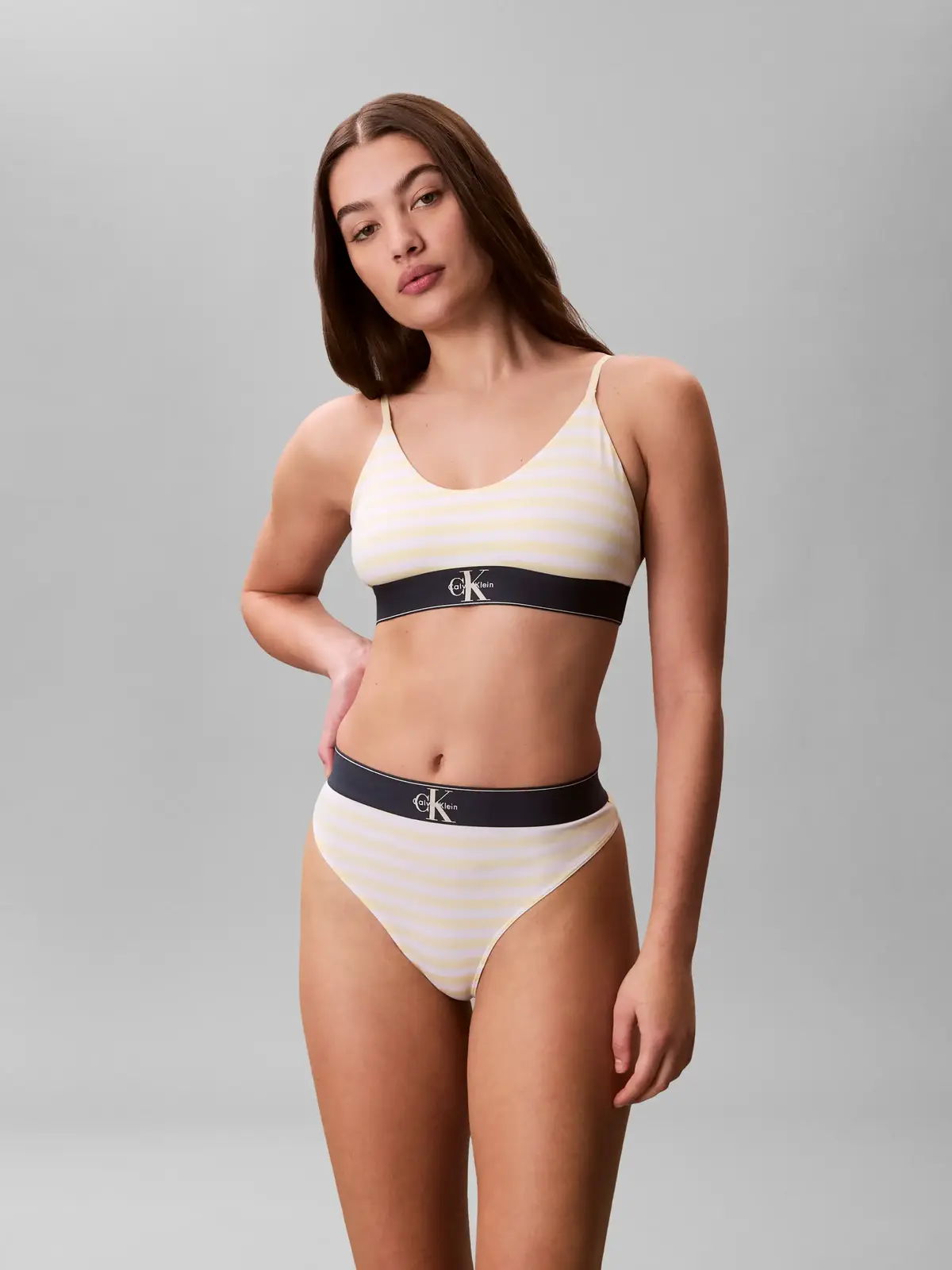 Calvin Klein THONG Sarı Tanga