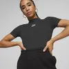 Puma CLASSICS Ribbed Bodysuit Siyah Kadın T-Shirt