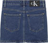 Calvin Klein DENIM SKIRT MID BLUE Kadın Mavi Etek