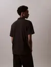 Calvin Klein SS STRIPE STRECH JAC, UB1 Siyah Erkek Polo Yaka T-Shirt