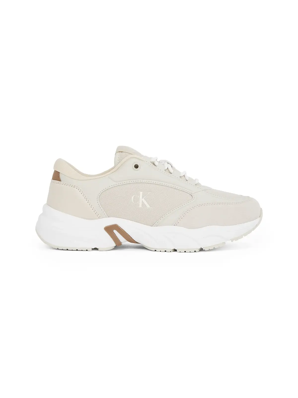 Calvin Klein RETRO TENNIS MG MIX, 0F8 Bej Kadın Spor Ayakkabı