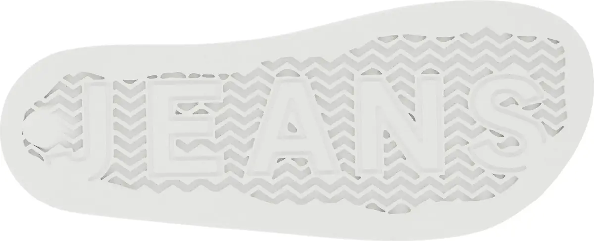 Tommy Hilfiger TOMMY JEANS FLAG POO, TCR Beyaz Kadın Terlik