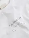 Calvin Klein RAISED EDITORIAL LOG, YAF Beyaz Erkek T-Shirt & Polo