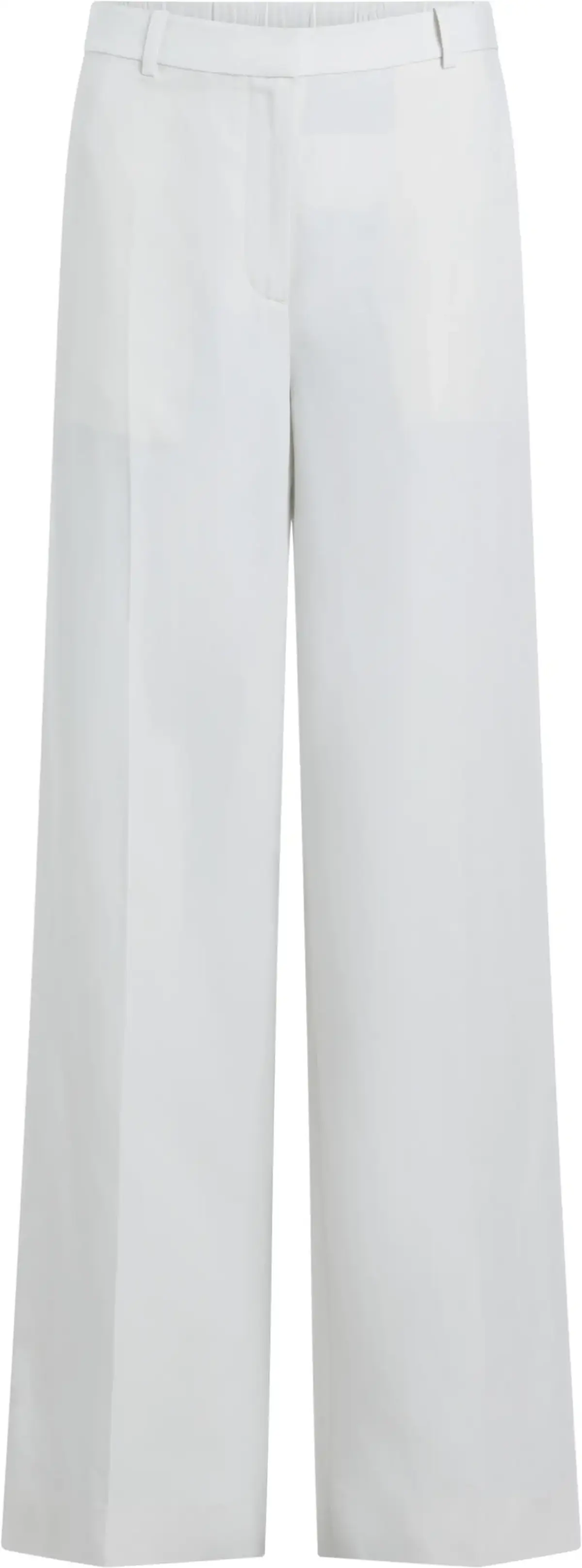 Calvin Klein LINEN BLEND WIDE LEG, ADA Beyaz Kadın Pantolon