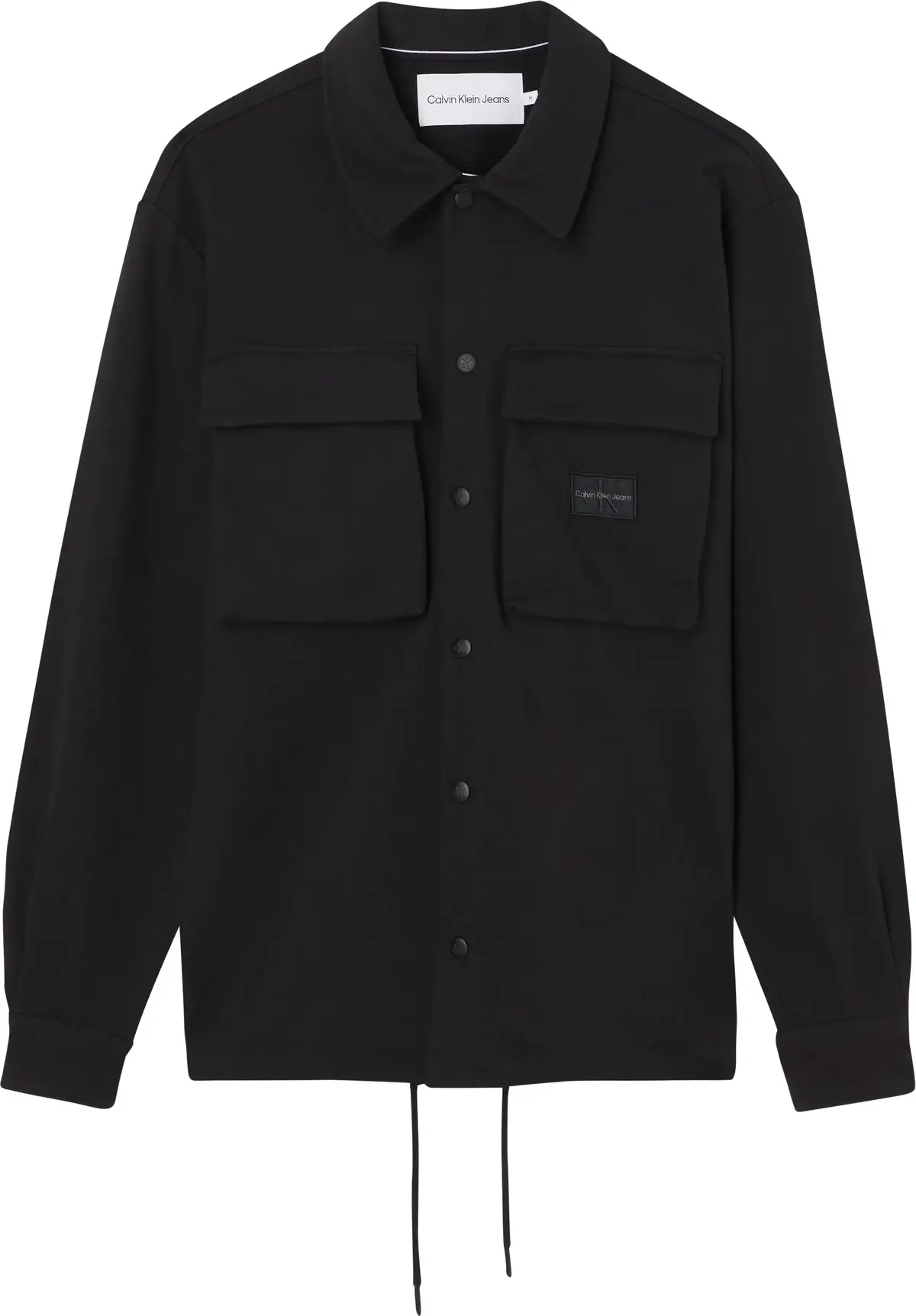 Calvin Klein SHRUNKEN BADGE HWK S Erkek Siyah Sweatshirt