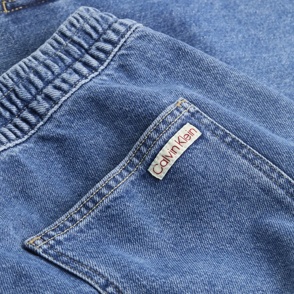 Calvin Klein PULL ON RELAXED DENI, 1A4 Mavi Erkek Şort