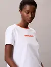 Calvin Klein SS RETRO LOGO GRAPHIC TEE Beyaz Kadın Tişört Calvin Klein SS RETRO LOGO GRAPHIC TEE Beyaz Kadın Tişört