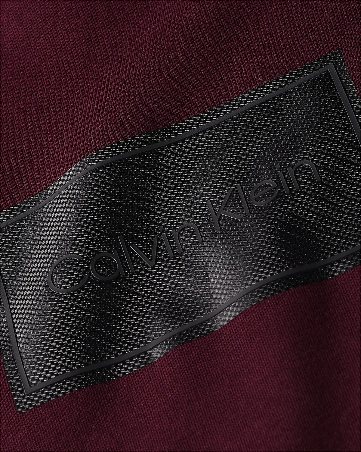 Calvin Klein TEXTURED LOGO BOX CO Erkek Bordo Sweatshirt