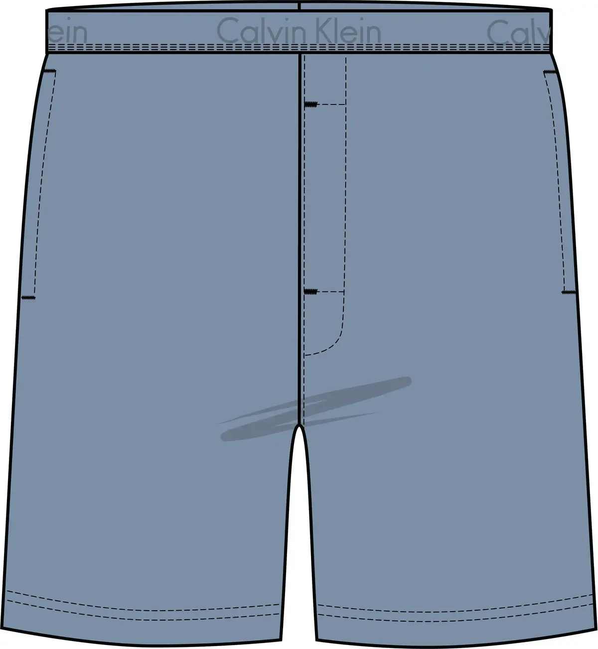 Calvin Klein SLEEP SHORT, CFF Mavi Erkek Şort