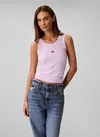 Calvin Klein A- Modal Rib Tank (essential) Mor Kadın Tişört