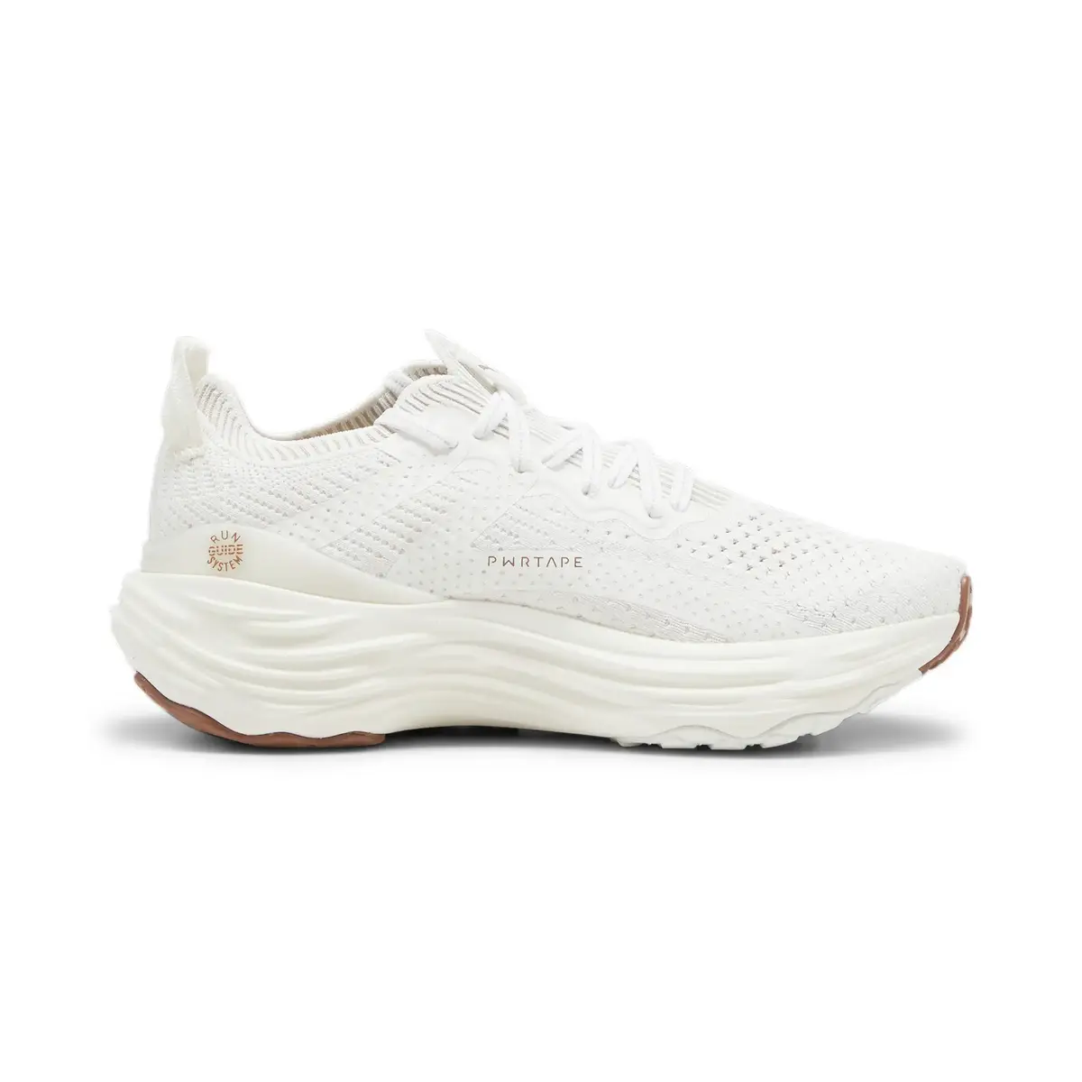 Puma ForeverRun Nitro Knit Wns Bej Kadın Yürüyüş ve Koşu Ayakkabısı