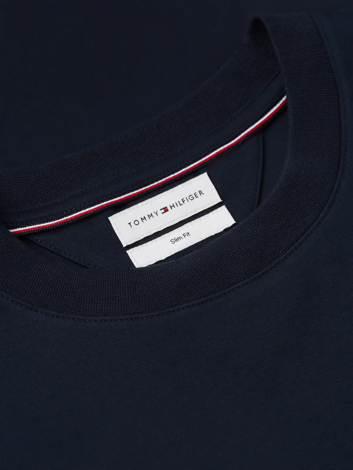 Tommy Hilfiger LUXURY INTERLOCK TEE, DW5 Siyah Erkek T-Shirt & Polo