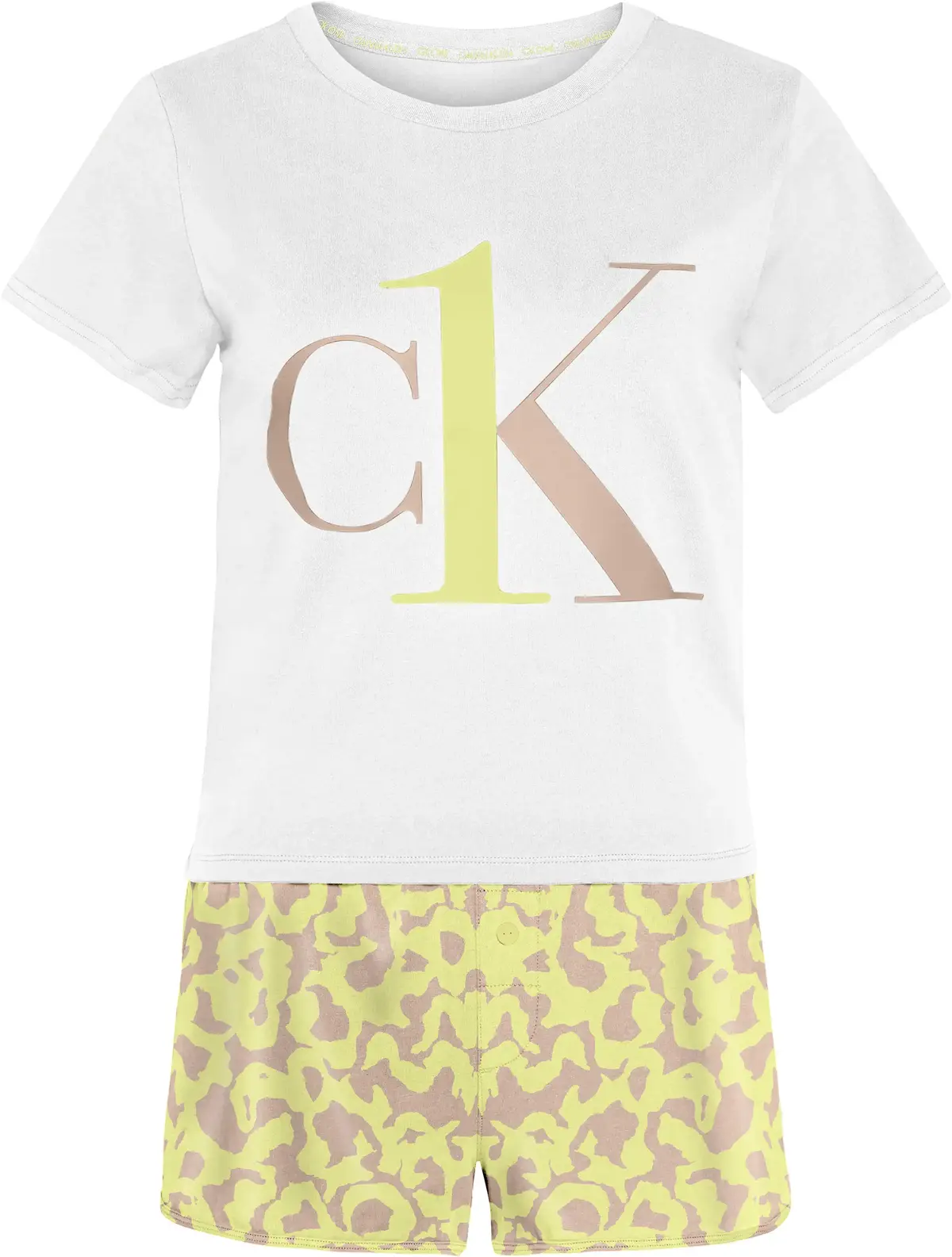 Calvin Klein SHORT SET Kadın Beyaz Eşofman Takımı