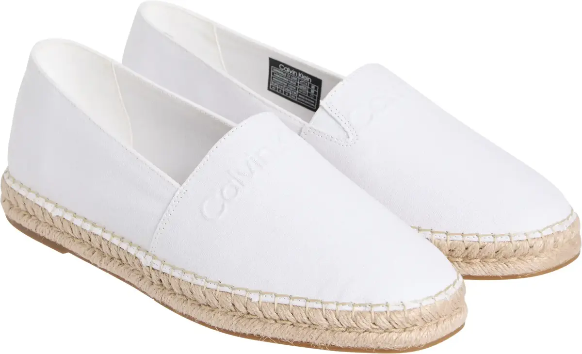 Calvin Klein ESPADRILLE CV LOGO, YBR Beyaz Erkek Ayakkabı