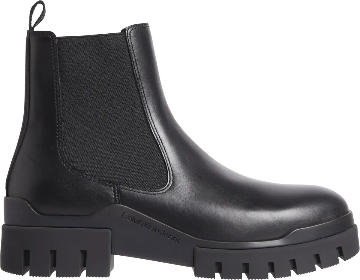 Calvin Klein TRANSP COMBAT CHELSE Erkek Siyah Bot