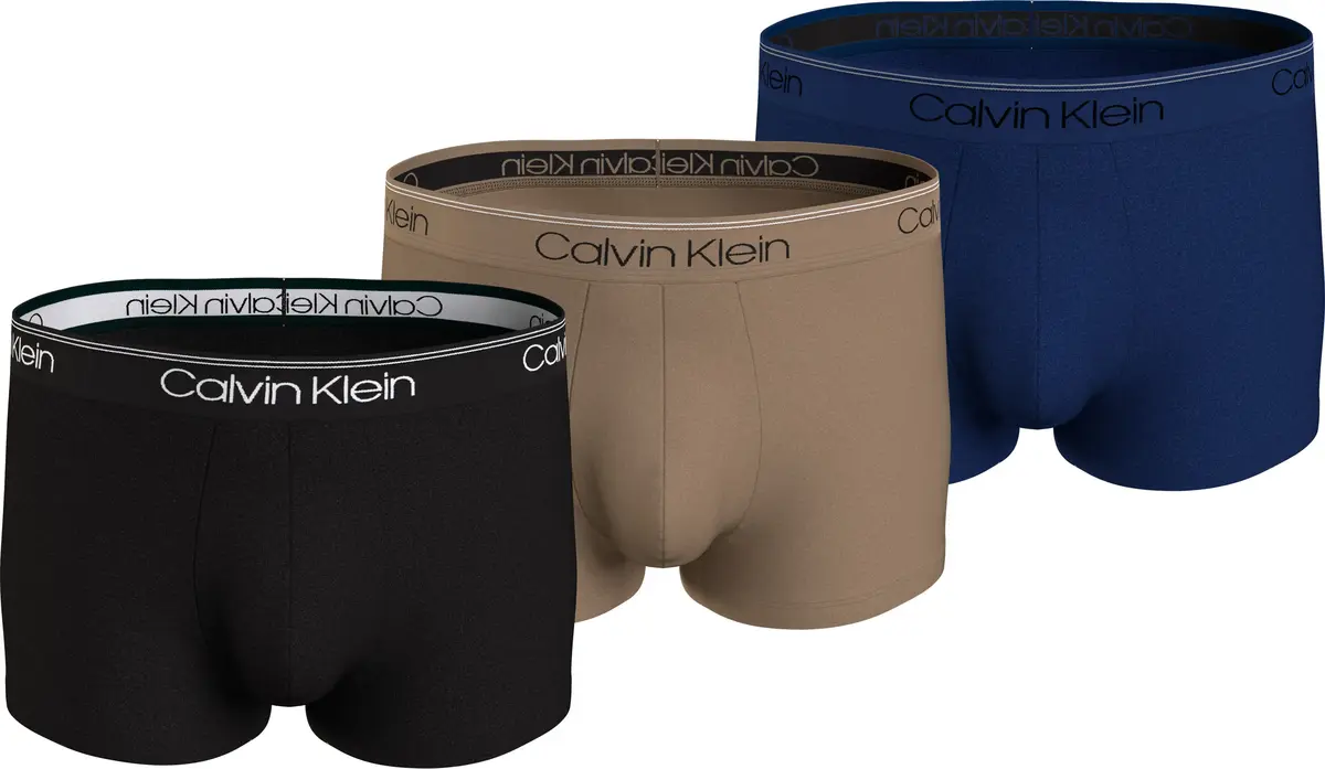 Calvin Klein LOW RISE TRUNK 3PK Erkek Lacivert Boxer Set