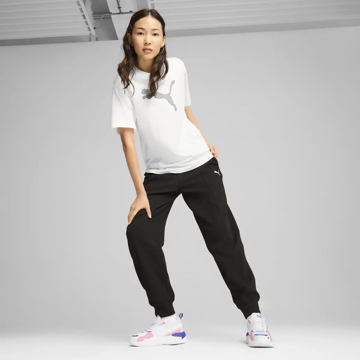 Puma HER High Waist Pants Siyah Kadın Eşofman Altı
