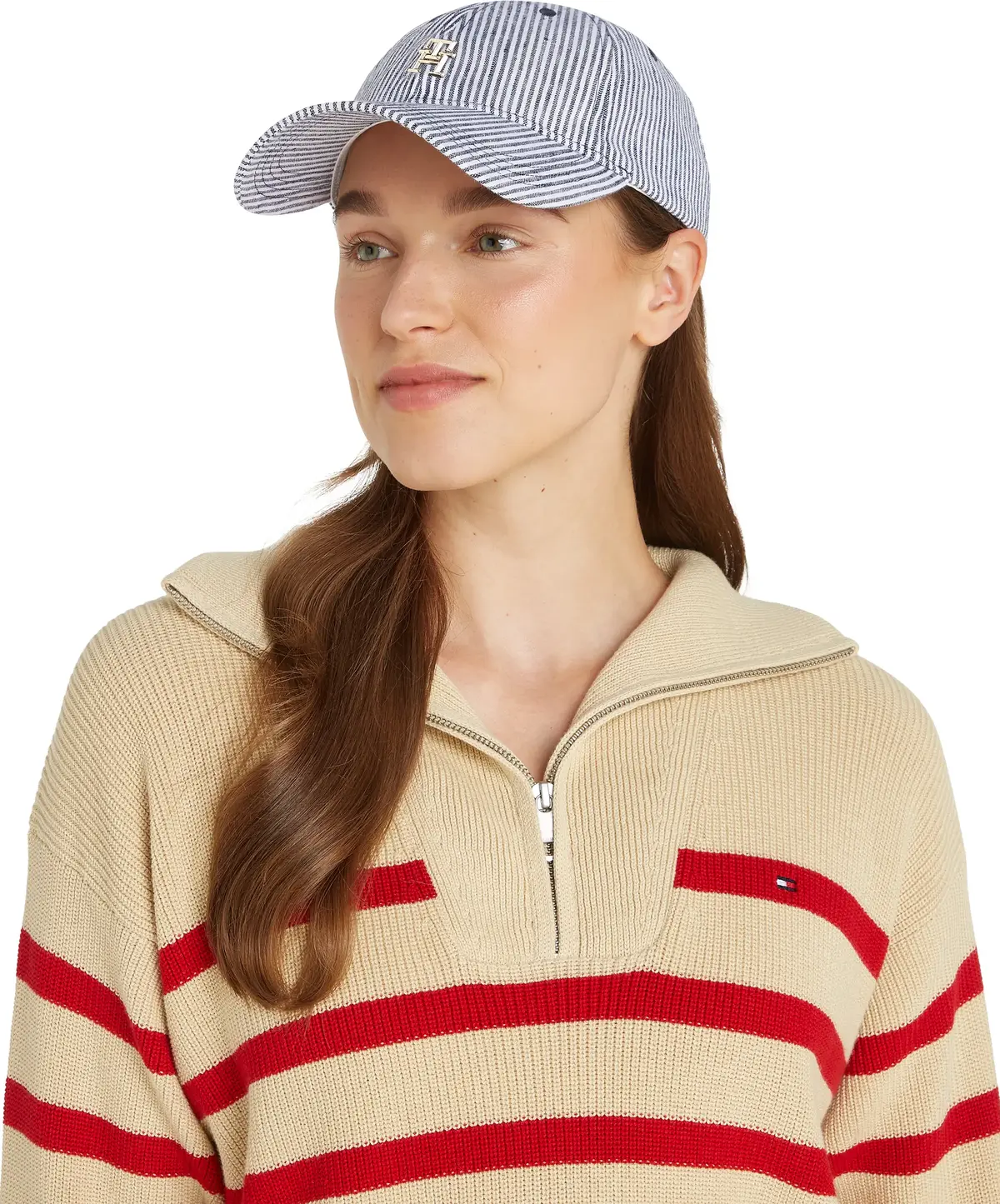 Tommy Hilfiger TH PREMIUM BEACH CAP, DW6 Lacivert Kadın Şapka