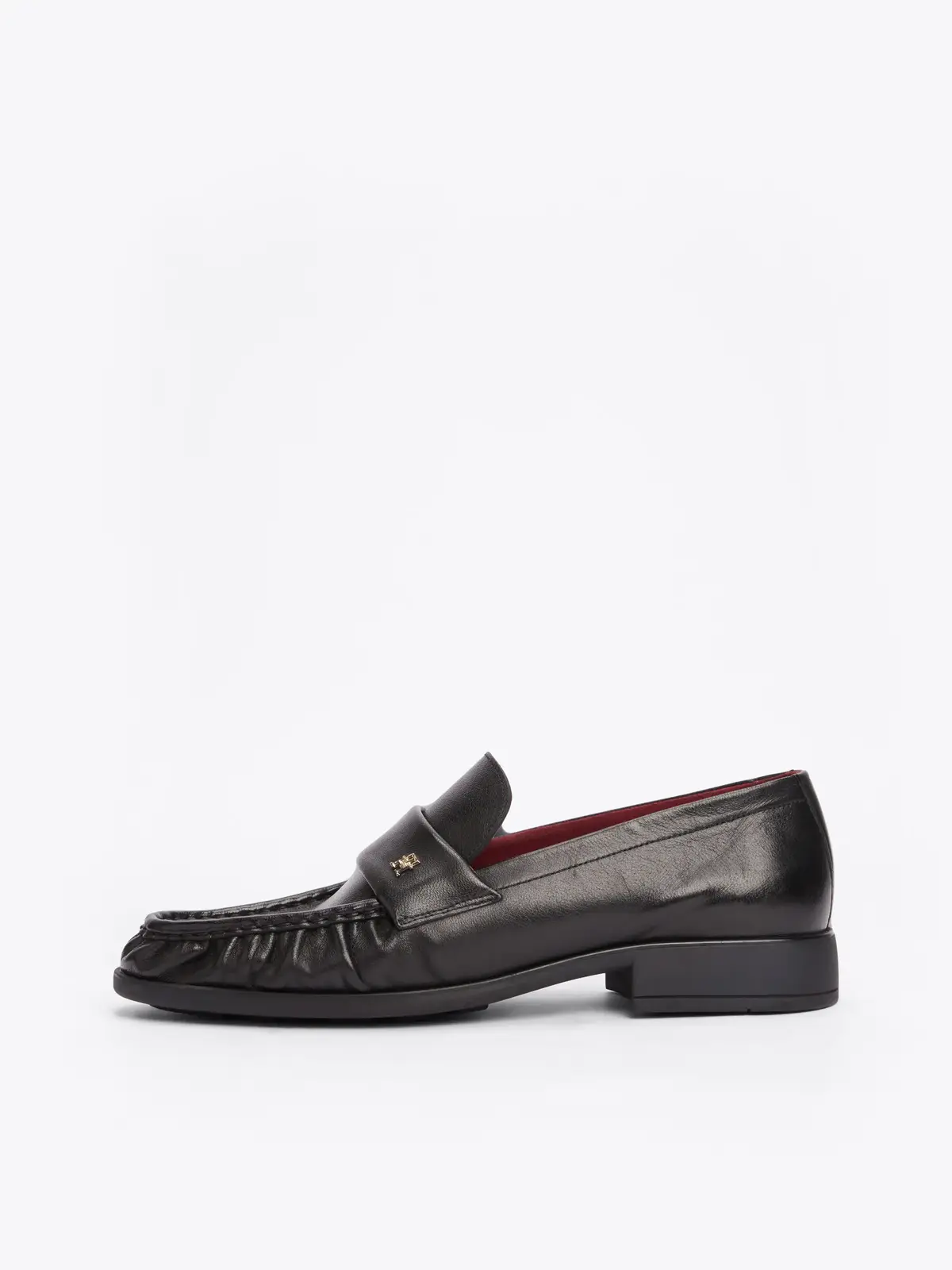 Tommy Hilfiger LOAFER SOFT NAPPA PL, BDS Siyah Kadın Ayakkabı