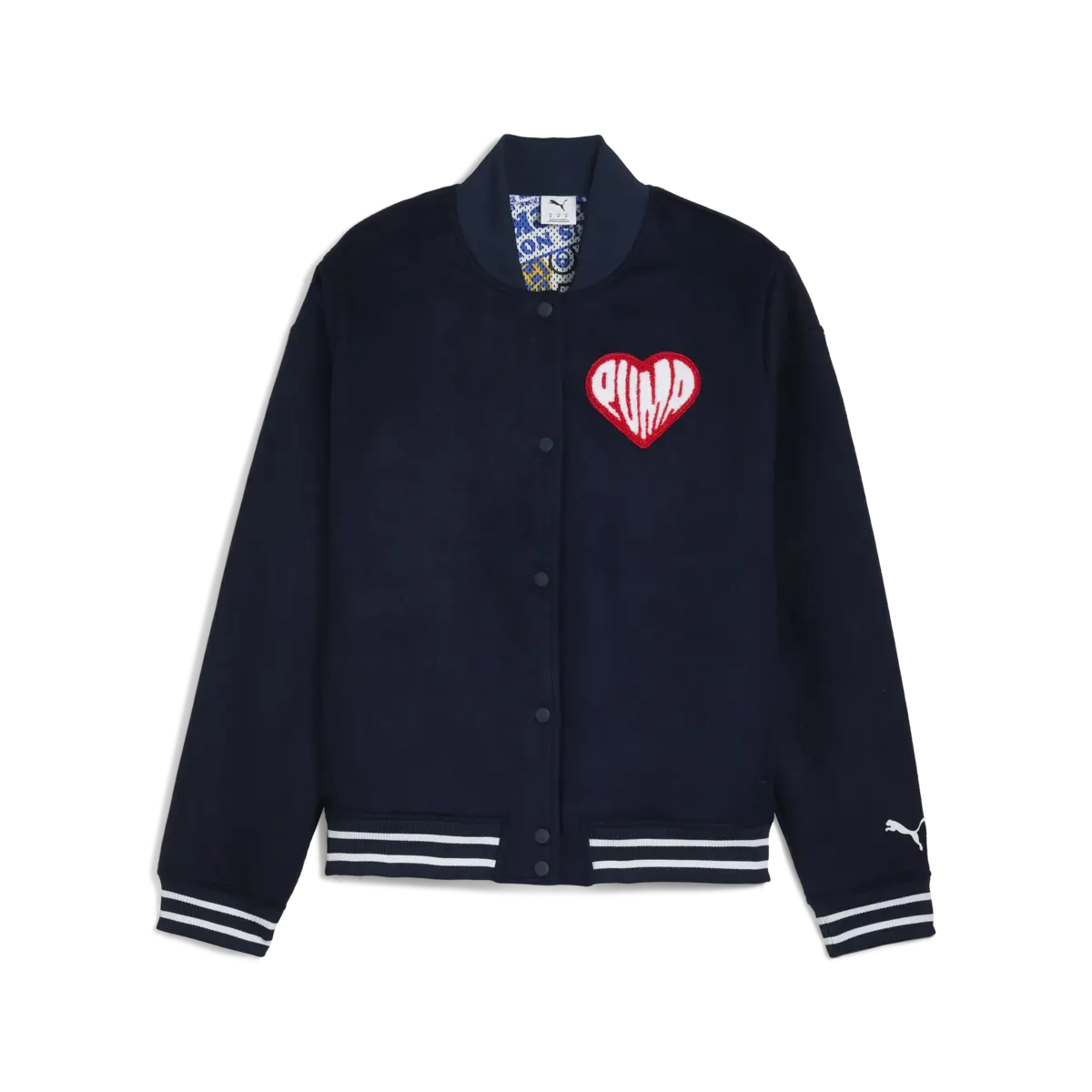 Puma Sticker Pack Varsity Jacket Lacivert Erkek Ceket