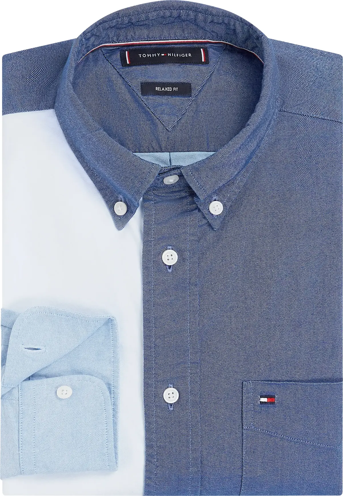 Tommy Hilfiger HERITAGE OXFORD BLOC, 0GY Mavi Erkek Gömlek