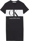 Calvin Klein BLOCKING T-SHIRT DRE Kadın Siyah T-Shirt
