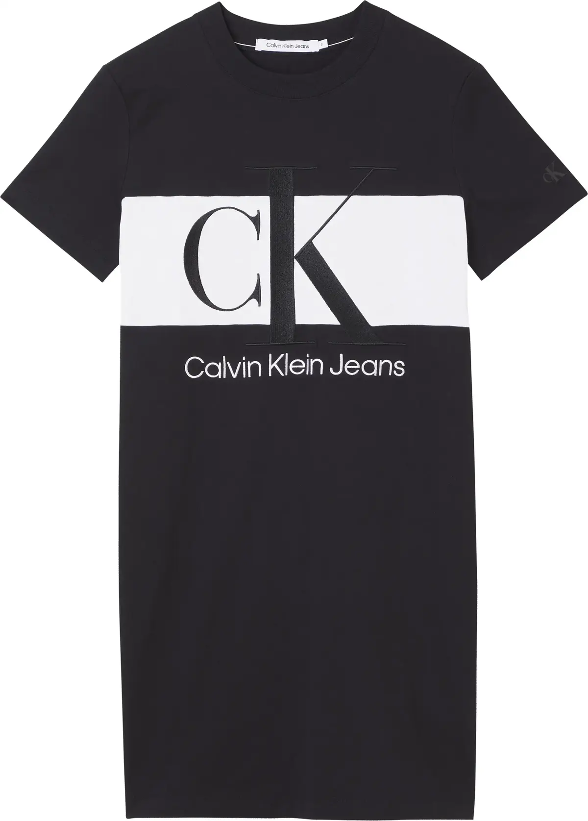 Calvin Klein BLOCKING T-SHIRT DRE Kadın Siyah T-Shirt
