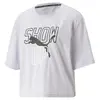 Puma WOMENS GRAPHIC BOXY CROP TEE Spring Lavender Kadın Tank / Kolsuz Üst