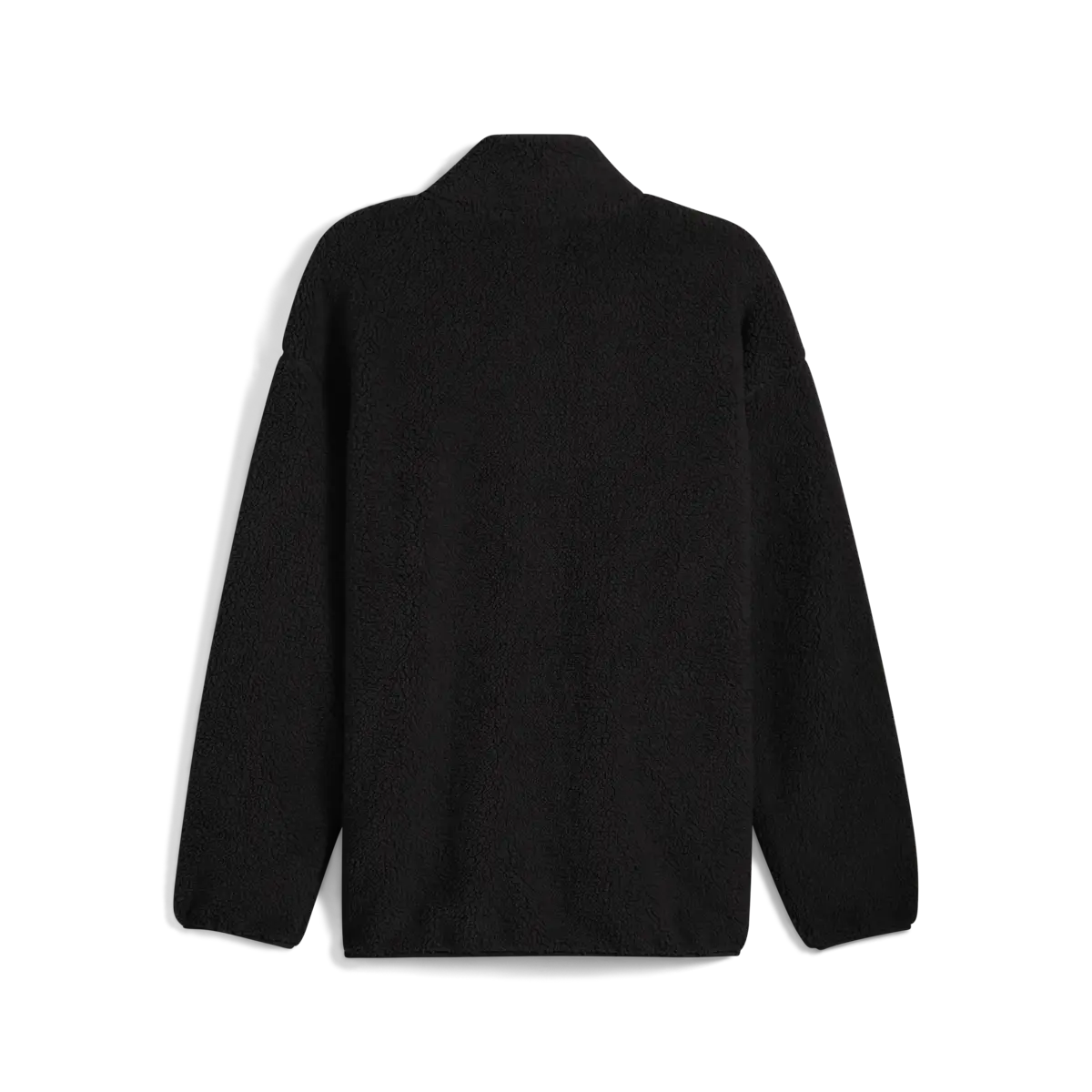 PUMA ESS ELEVATED Sherpa Full-Zip Erkek Siyah Fermuarlı Sweatshirt