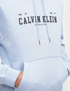 Calvin Klein LS 350FLEECE COLLEGIATE HOODIE Mavi Erkek Sweatshirt