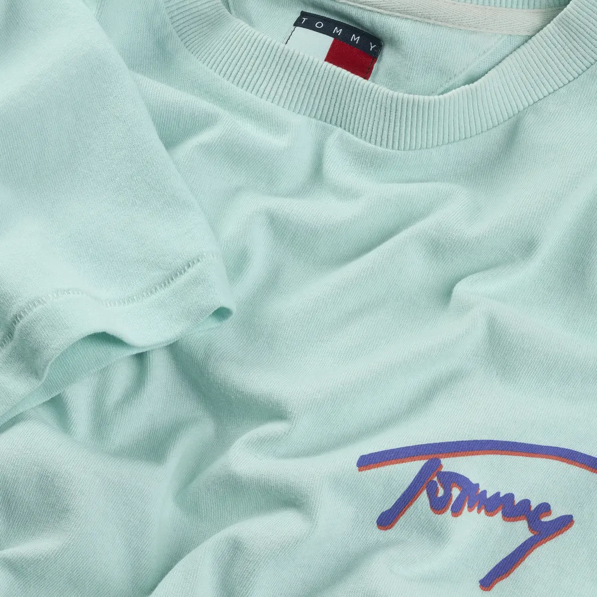 Tommy Hilfiger TJM RLX FADED GRAPHI, L6V Yeşil Erkek T-Shirt & Polo