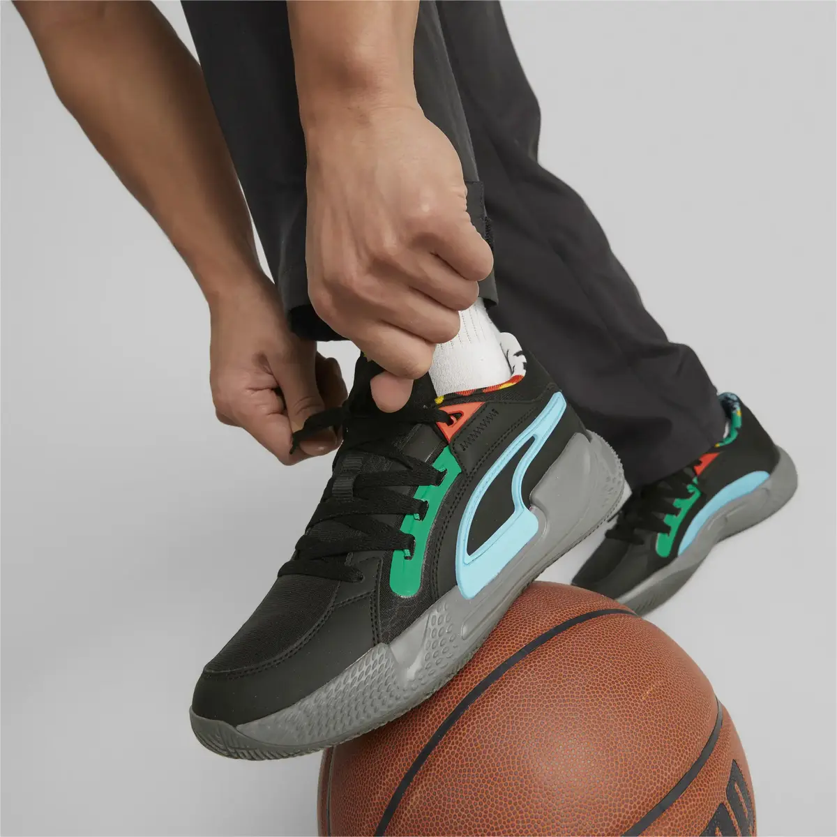 Puma Court Rider Chaos Block Party Siyah Erkek/Unisex