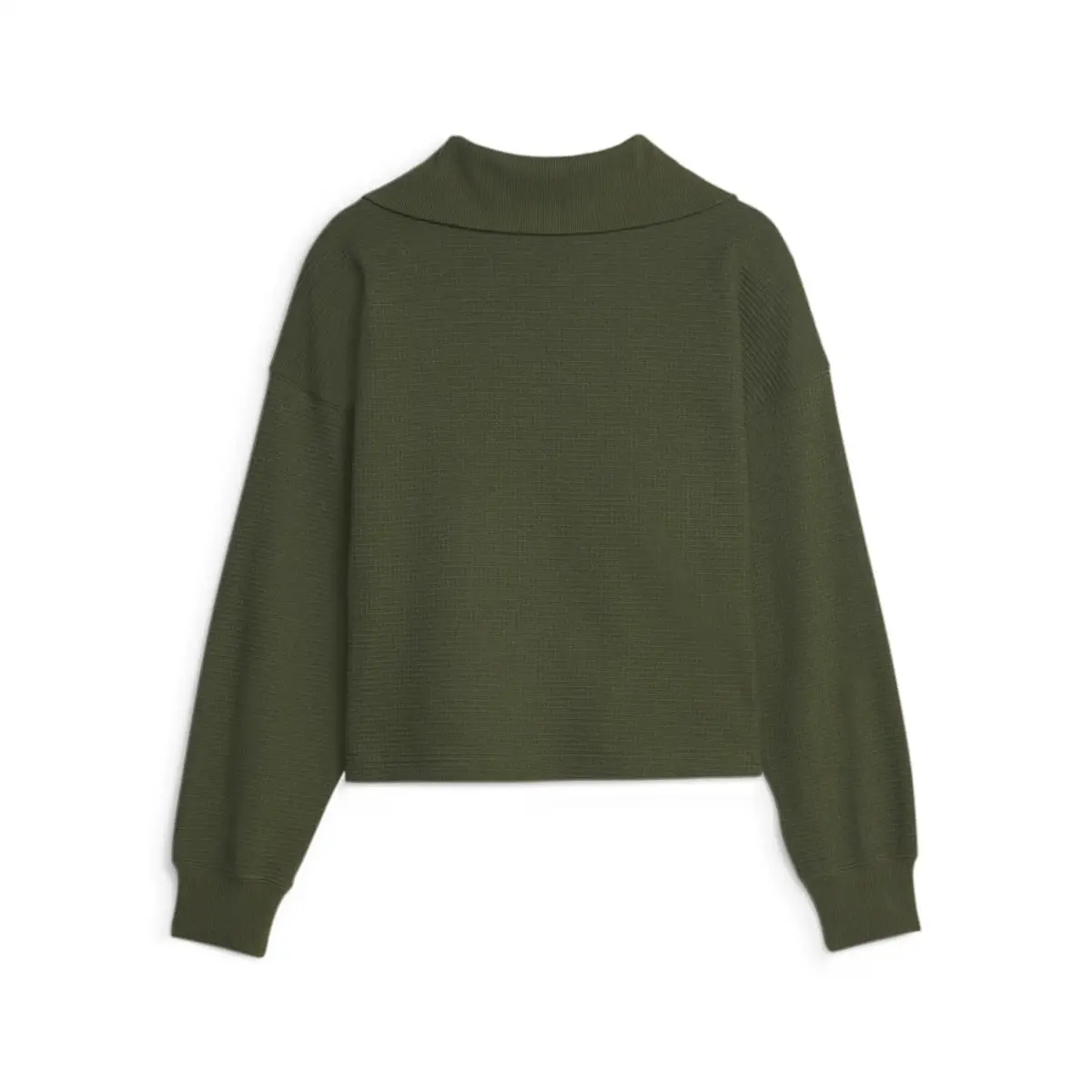 Puma DOWNTOWN Half-Zip Crew Yeşil Kadın Sweatshirt