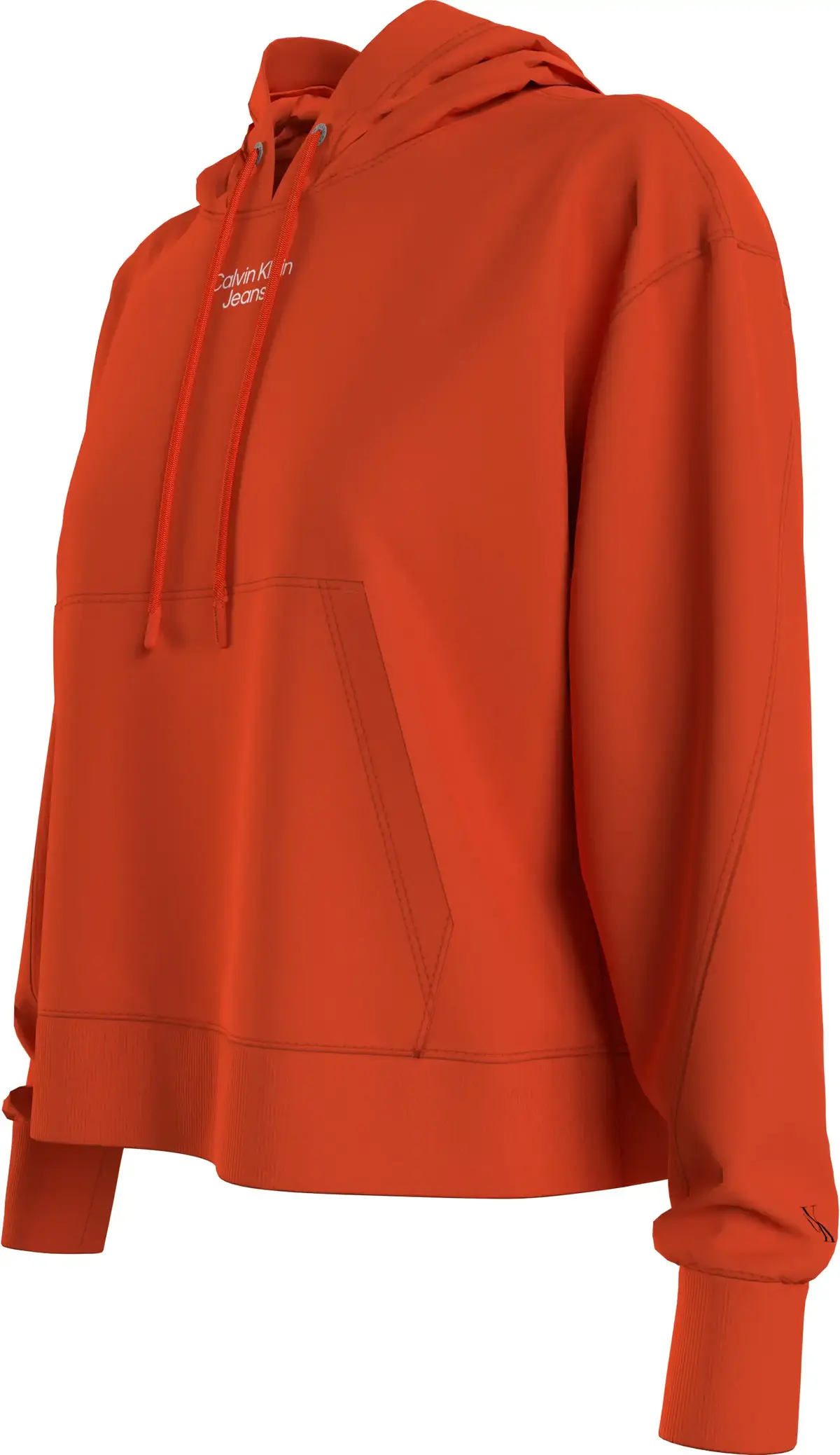 Calvin Klein STACKED LOGO HOODIE Kadın Turuncu Hoodie