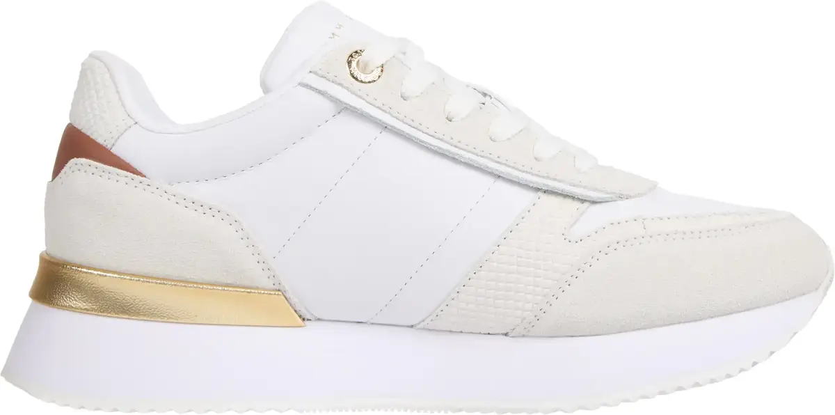 Tommy Hilfiger TH FASHION RUNNER, YBL Beyaz Kadın Spor Ayakkabı & Sneaker