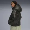 Puma Shiny Hooded Padded Jacket Siyah Kadın Mont