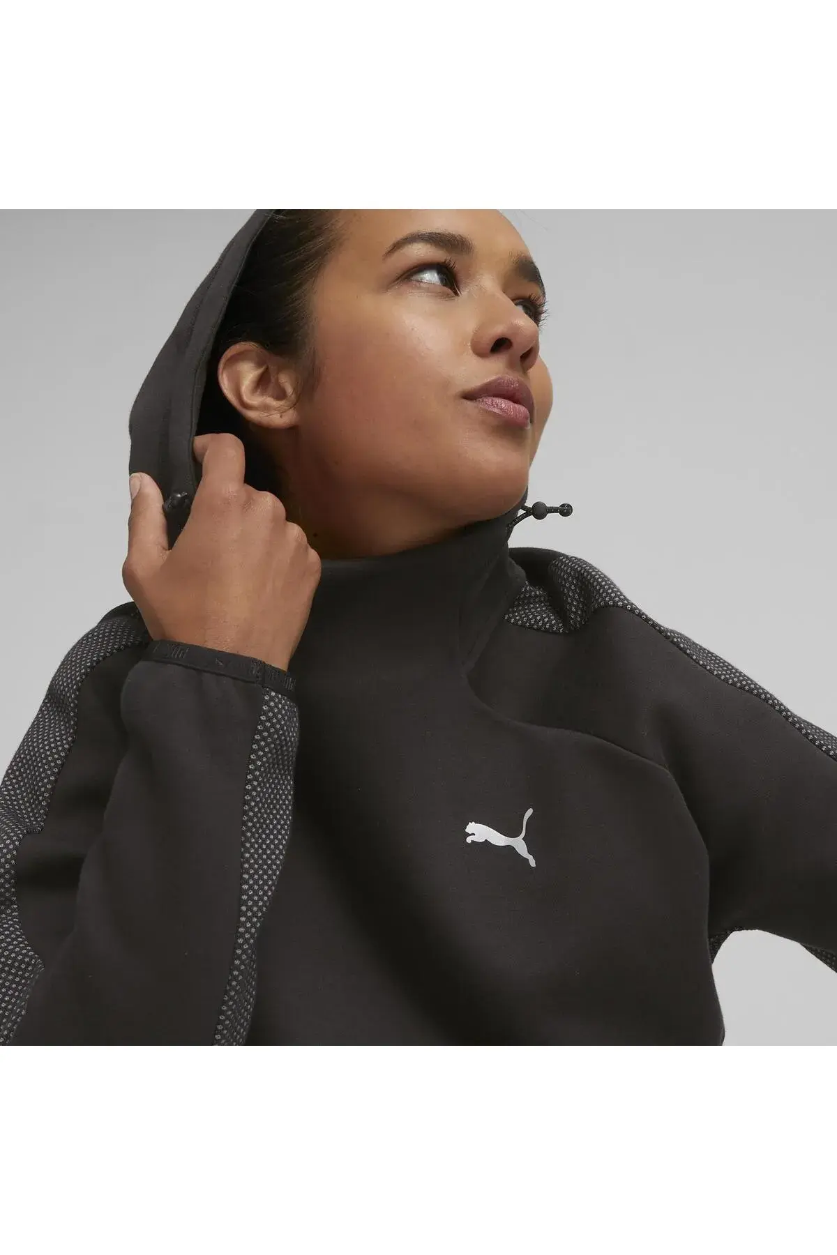 Puma EVOSTRIPE Hoodie Siyah Kadın Hoodie