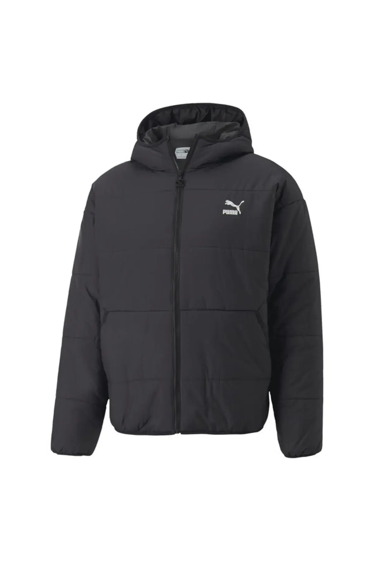 Puma Classics Hooded Padded Jacket Siyah Erkek Kapüşonlu Mont